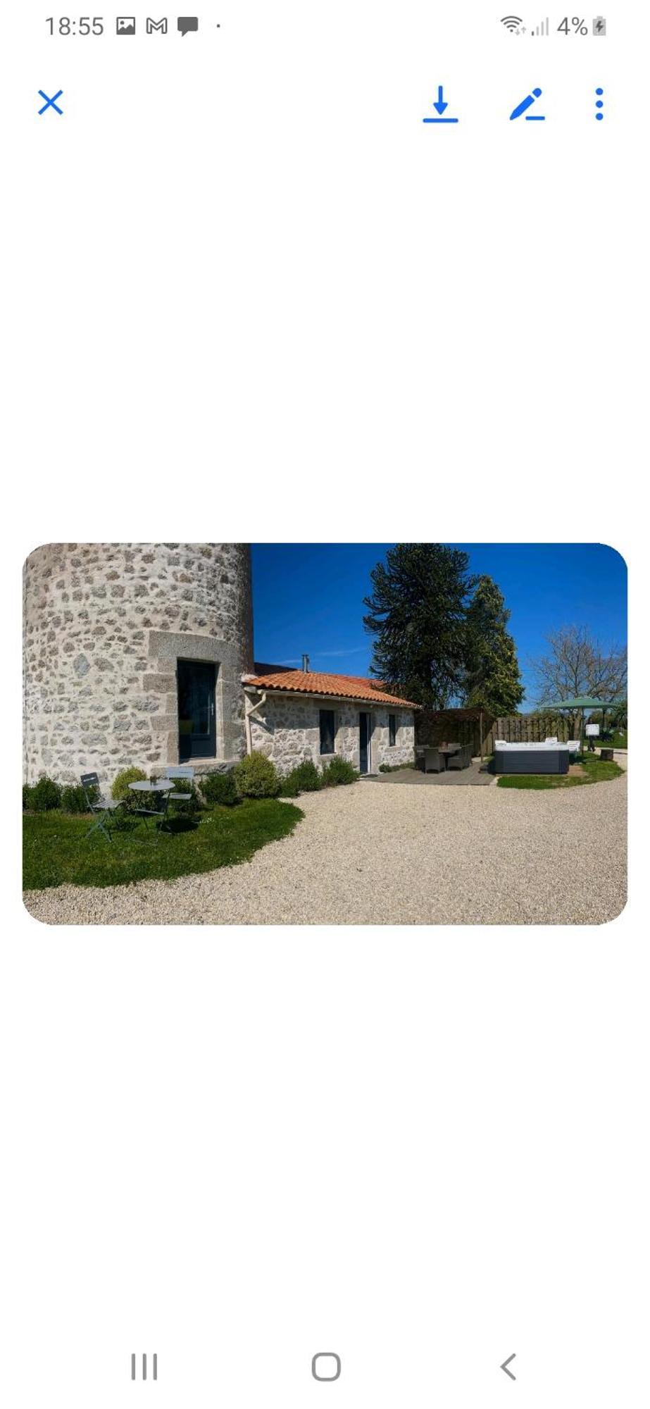 Neuvy-Bouin Loue Ancien Moulin A Vent Avec Piscine Et Jacuzziヴィラ エクステリア 写真